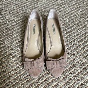 BCBGeneration Tan Wedge Shoes with Elegant Design